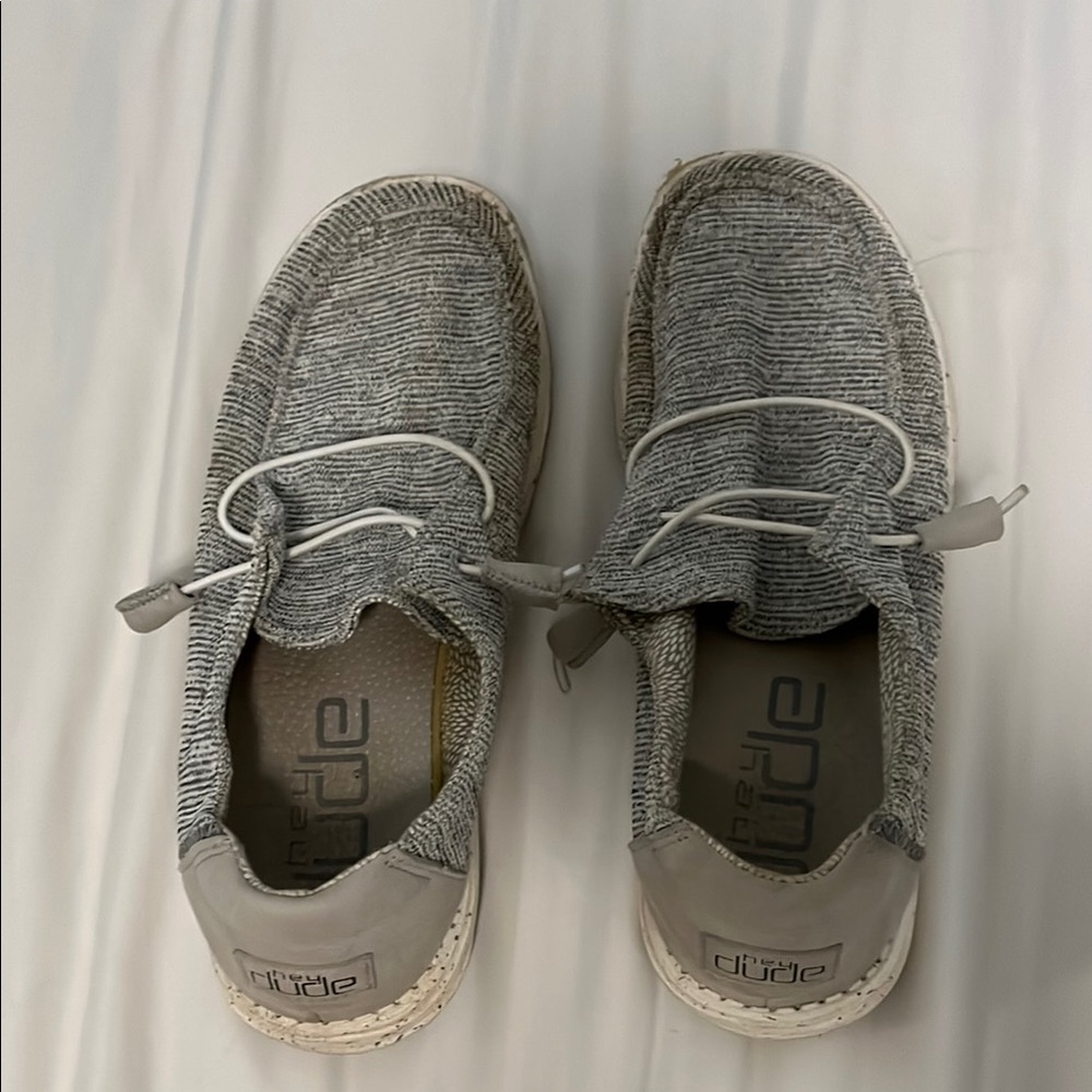 Hey Dude Textured Gray Loafers